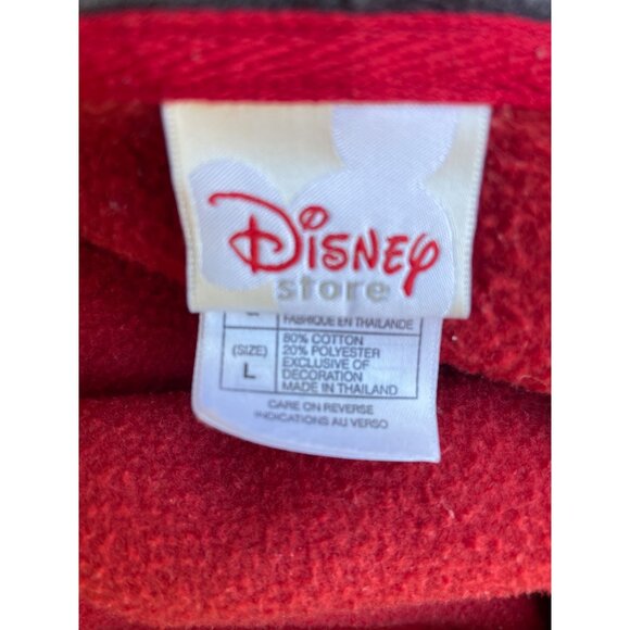 Disney Store Pooh 1966 Classic Red Zip-Up Hoodie Large Mens Winnie The Pooh - Picture 5 of 8